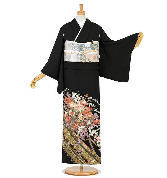 刺繍 黒留袖 Sサイズ